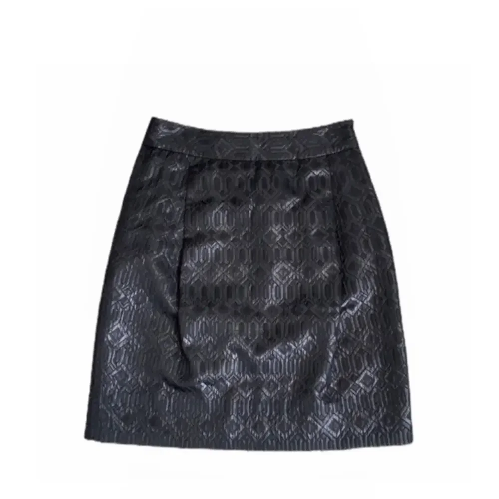 Tory Burch Black Jacquard Diamond Print Mini‎ Skirt